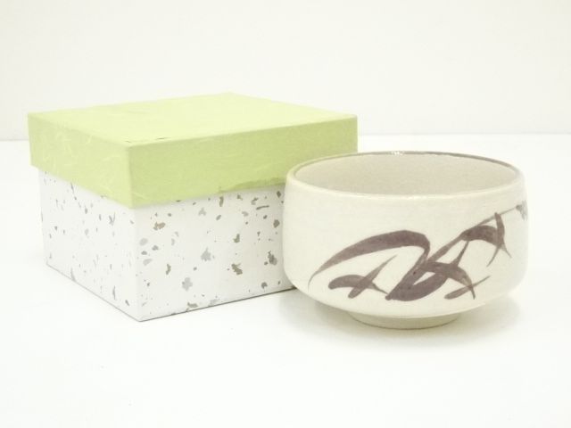 JAPANESE TEA CEREMONY / SHINO TEA BOWL CHAWAN / 